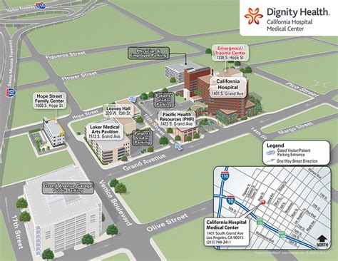 Maps & Directions | California Hospital Medical Center | Dignity Health ...