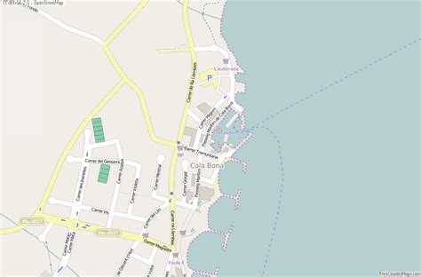 Cala Bona Map Spain Latitude & Longitude: Free Maps