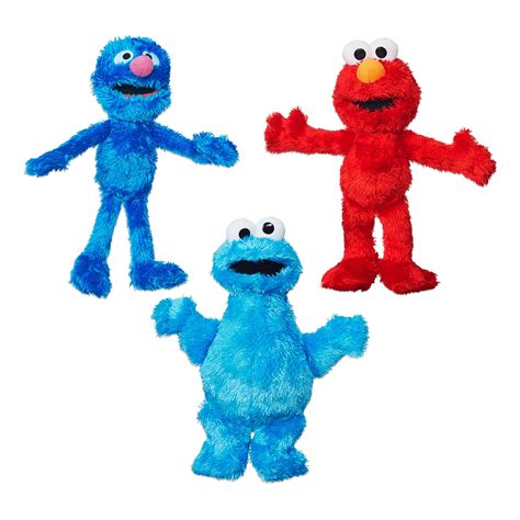 Buy Sesame Street Plush Bundle featuring Elmo, Cookie Monster and ...