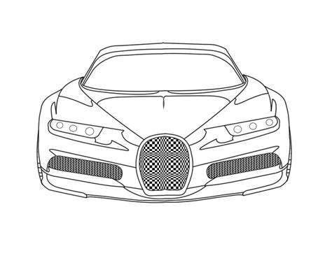 Desenhos de Bugatti para colorir | Páginas para crianças