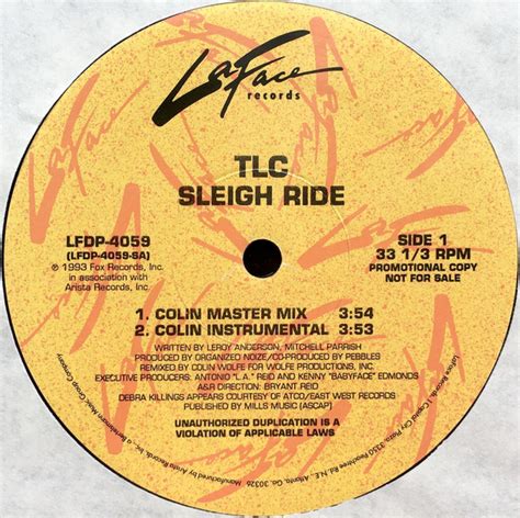 TLC – Sleigh Ride (1993, Vinyl) - Discogs