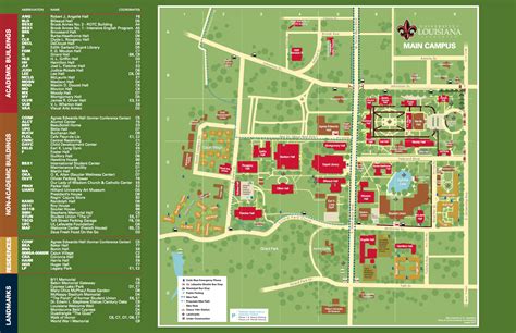 Lafayette Campus Map