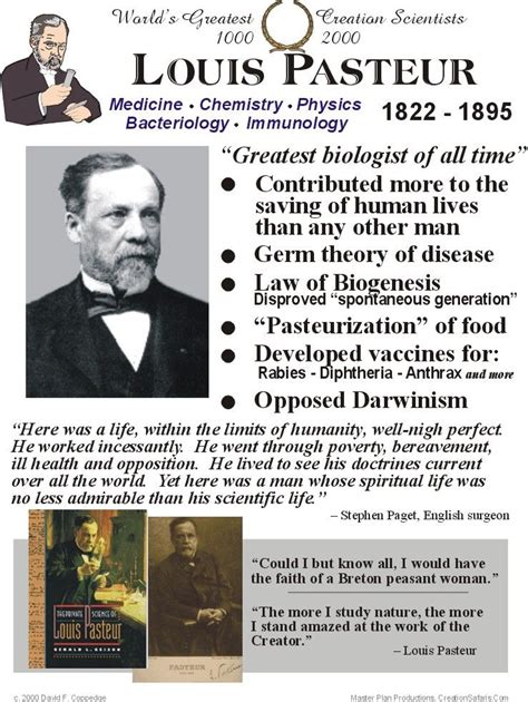 Louis Pasteur developed the germ theory of disease & revolutionized ...