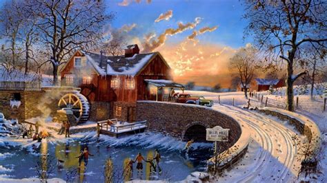 Winter Town Wallpapers - Wallpaper Cave