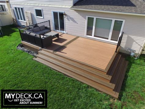 Wrap Around Stairs Trex Composite Deck Build in Orleans, Ontario ...