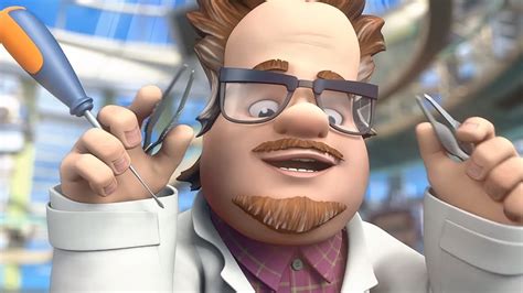 Happy Birthday Mad Scientist Cartoon