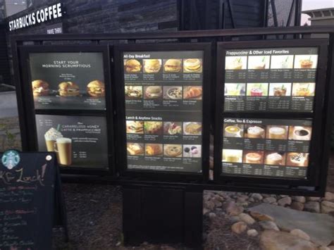 Starbucks Drive Thru Menu