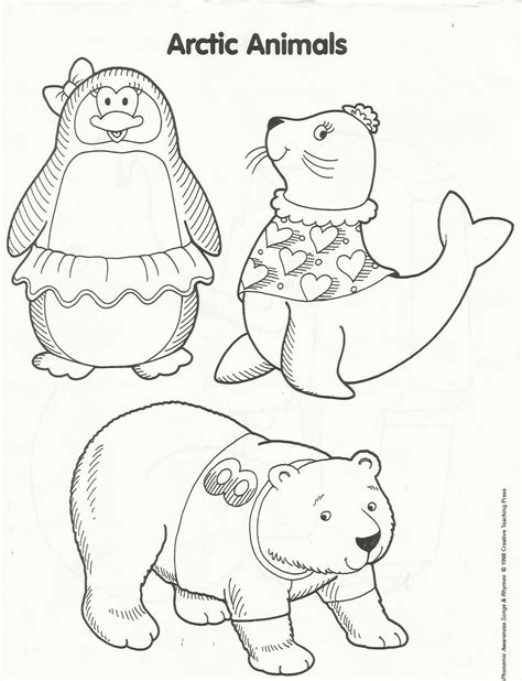 Winter Animal Coloring Pages Printable