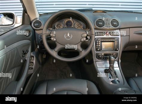 Car, Mercedes CLK 320, Convertible, model year 2003-, silver, interior ...