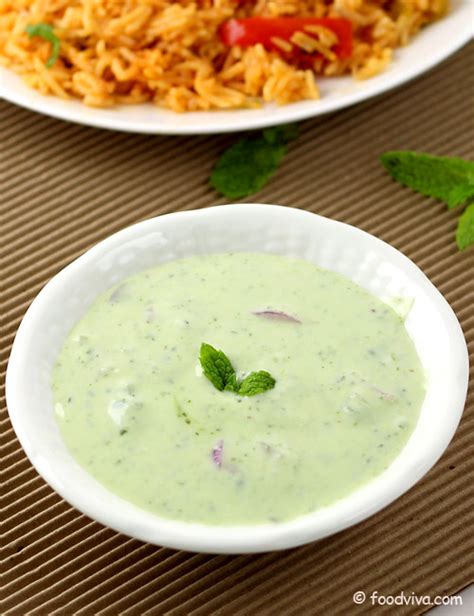 Mint Raita Recipe With Step By STep Photos - How to Make Pudina Raita