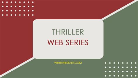 List of Best Thriller Web Series (Updated Daily) - Web Series Tale