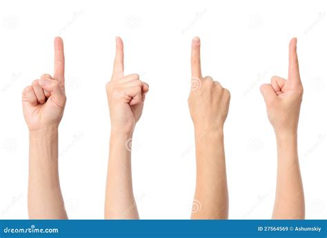 Hand finger pointing stock image. Image of press, thumb - 27564569