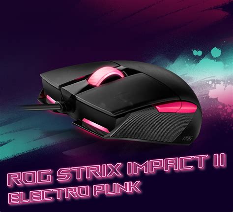 ROG Strix Impact II Electro Punk | Mice & Mouse Pads | ROG Norway