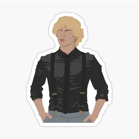 "Evan Peters as Tate Langdon black outfit" Sticker for Sale by ...