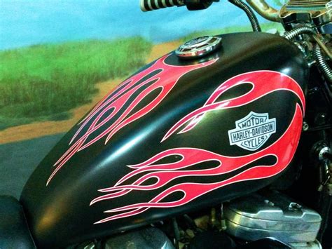 【スター】 East Coast Vinyl Werkz Flame Decals for Harley Davidson Sportster ...