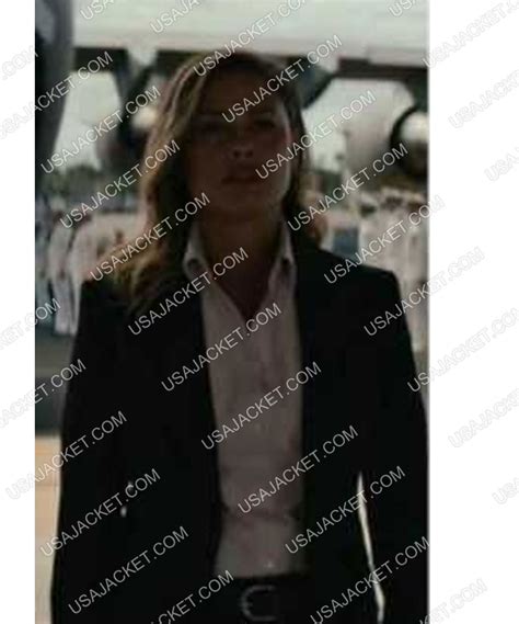 NCIS Hawaii Jane Tennant Black Blazer | Women Collarless Staple Blazer