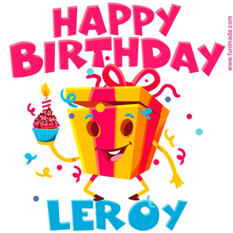 Funny Happy Birthday Leroy GIF | Funimada.com