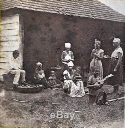 1860's Stereoview Civil War Era Cuba Slavery, Plantation, Barracoon, Slaves