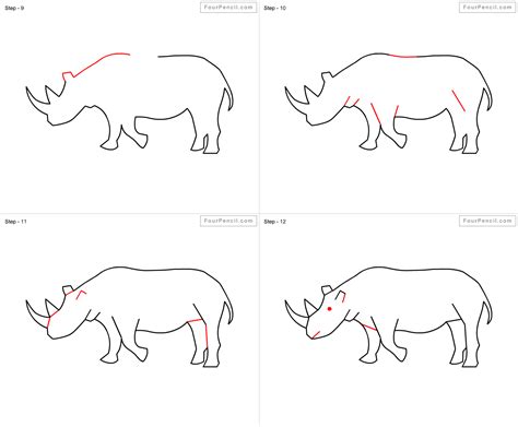 How To Draw A Rhino For Kids at How To Draw