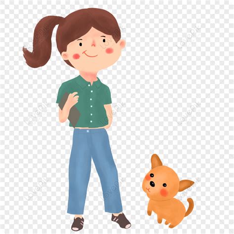 Girl And Puppy PNG White Transparent And Clipart Image For Free ...