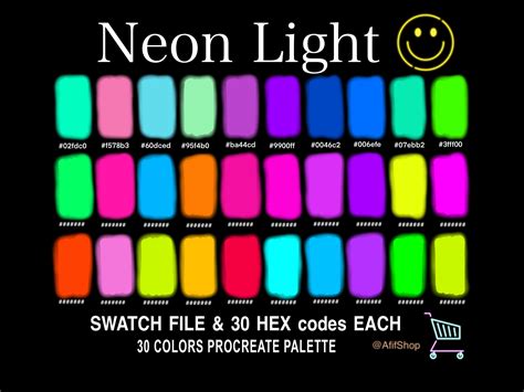 Names Of Neon Colors