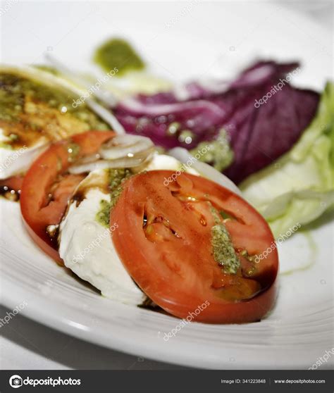 Salad Mozzarella Cheese Tomatoes — Stock Photo © PantherMediaSeller ...