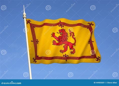 Scotland - Lion Rampant Flag - Scottish Royal Standard Stock Image ...