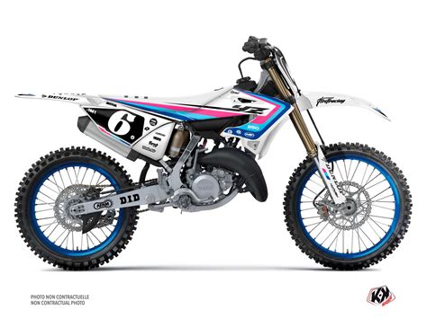 YAMAHA YZ 125 DIRT BIKE SPRINT GRAPHIC KIT BLUE - Kutvek Kit Graphik