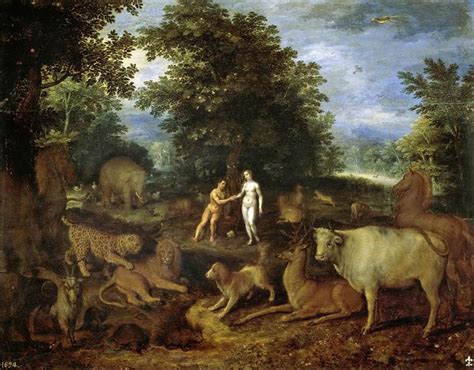 Adam and Eve in Paradise - Jan Brueghel the Younger - WikiArt.org