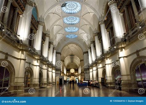 Interior View of Main Hall of Nordiska Museet in Stockholm, Sweden ...