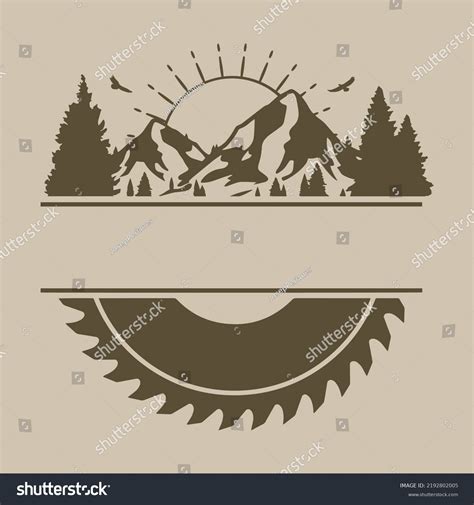 Saw Blade Logo Illustration Clip Art Stock Vector (Royalty Free ...