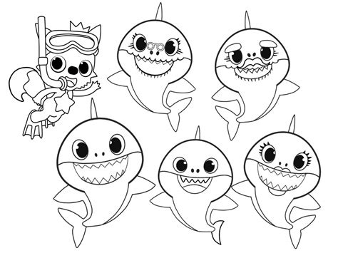 Baby Shark Coloring Pages - Free Printable Coloring Pages for Kids