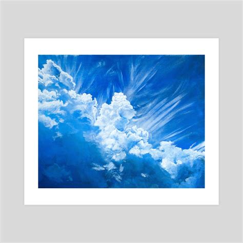 Blue Sky, an art print by Irina Batyrgoreeva - INPRNT