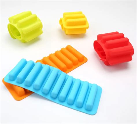 Silicone Bakeware Mold Chocolate Molds 10 Holes Long Finger Cake Molds ...