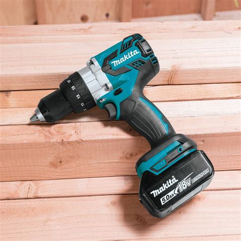 MAKITA Drill Kit, Cordless, 0 in-lb to 1,090 in-lb, 1/2 in Chuck Size ...