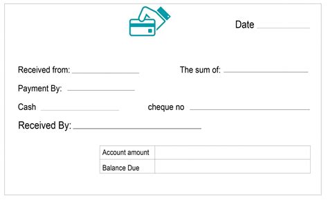 Editable Free Printable Blank Payment Cash Receipt Template Pdf Receipt ...