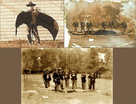 Some old photographs of pterodactyls, flying creatures that, according ...