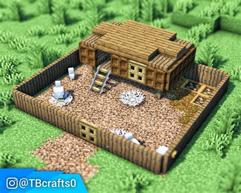 Minecraft Chicken Coop Design! | Minecraft designs, Minecraft farm ...