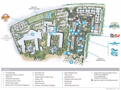 Resort Map | Marriott's Aruba Surf Club | Aruba