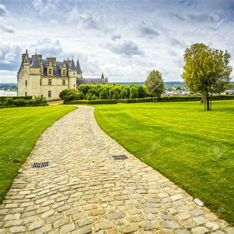 Chateau De Amboise Medieval Castle, Leonardo Da Vinci Tomb. Garden ...