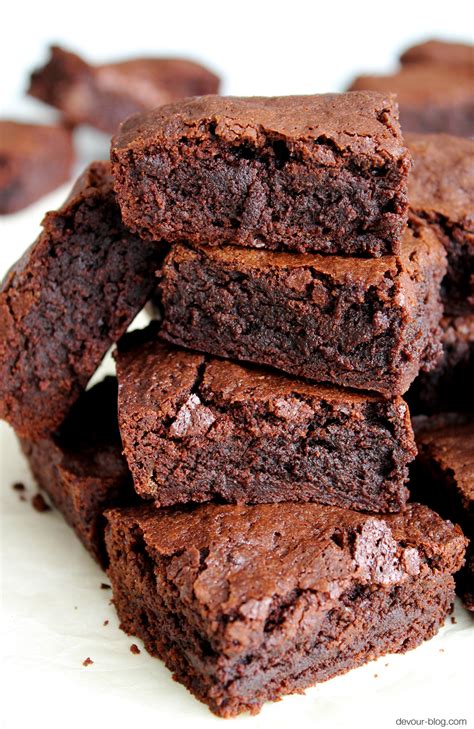 Chewy Brownies - Just VelvetJust Velvet