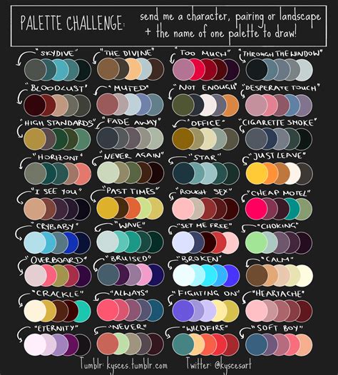 Color Palette Drawing at PaintingValley.com | Explore collection of ...