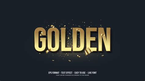 Golden Text Vector Art, Icons, and Graphics for Free Download