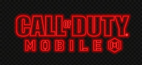 HD Red Neon Call Of Duty Mobile COD Game Logo PNG | Call of duty, Red ...