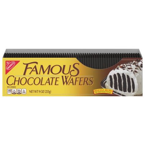 Nabisco Famous Chocolate Wafers Chocolate Cookies, 9.0 oz - Harris Teeter