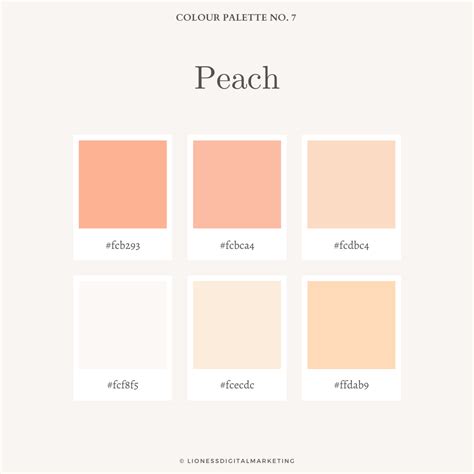 Peach colour palette – Artofit