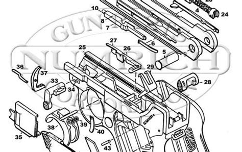 Numrich Gun Parts German Luger P-08 Schematic Image | Luger pistol ...