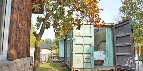 Old Looking Green Container House