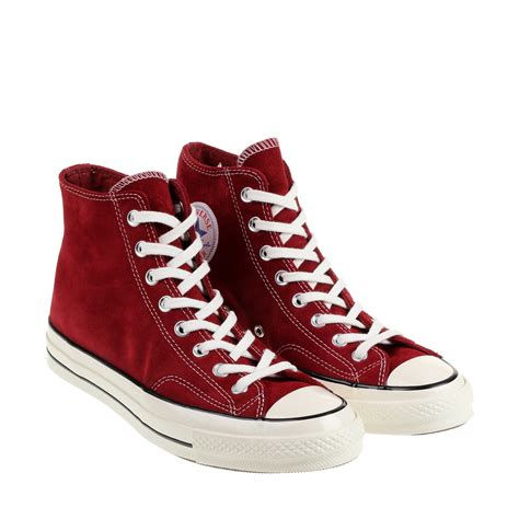 Converse Chuck Taylor 70 Hi Leather in Red for Men | Lyst