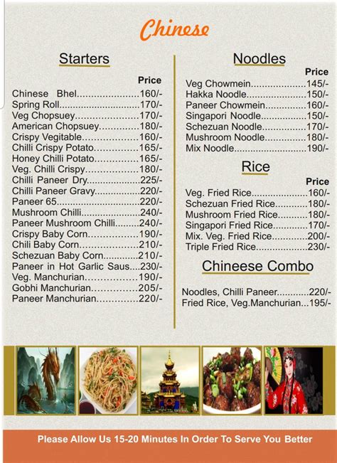 Menu at Red Chilli Restaurant, Varanasi